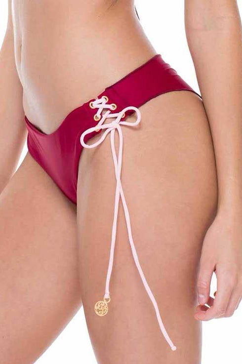 Luli Fama La Corredera RUCHED BRAZILIAN TIE SIDE BOTTOM